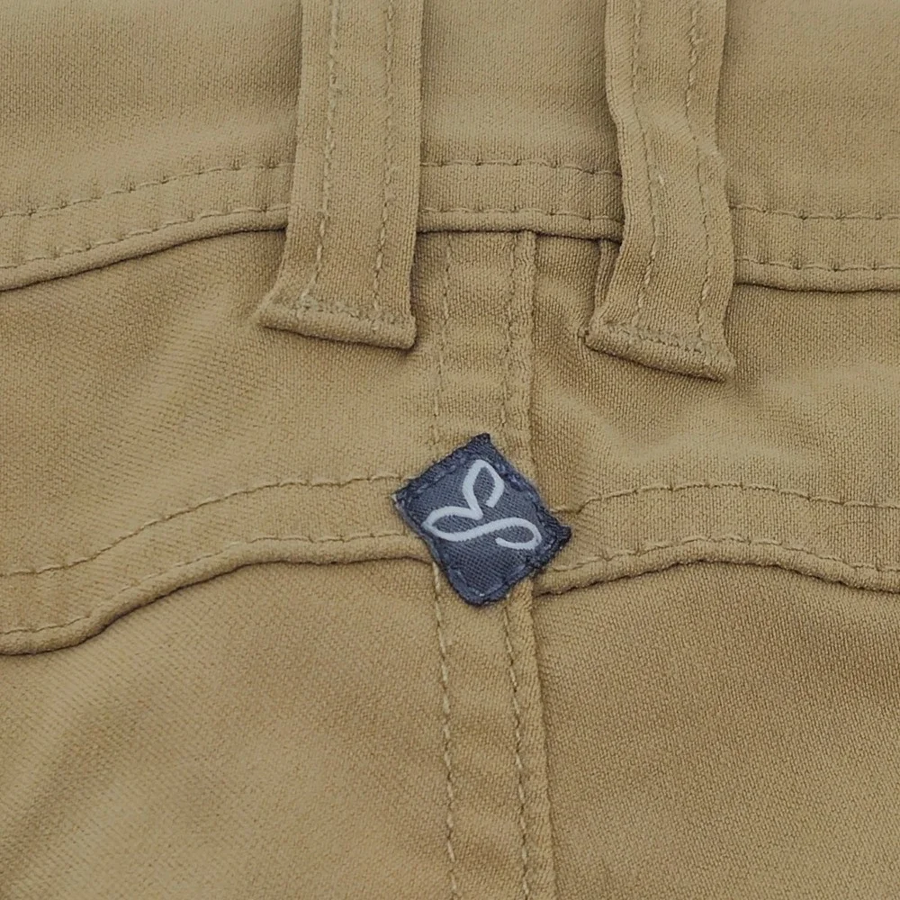 Prana Halle Hiking‎ Pants Tan Khaki Straight Leg Outdoor Size 12 Gorpcore Earthy